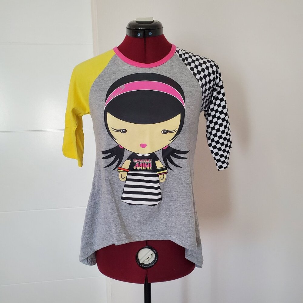 Harajuku Mini for Target 3/4 sleeve hi-low t-shirt w/ mismatched sleeves